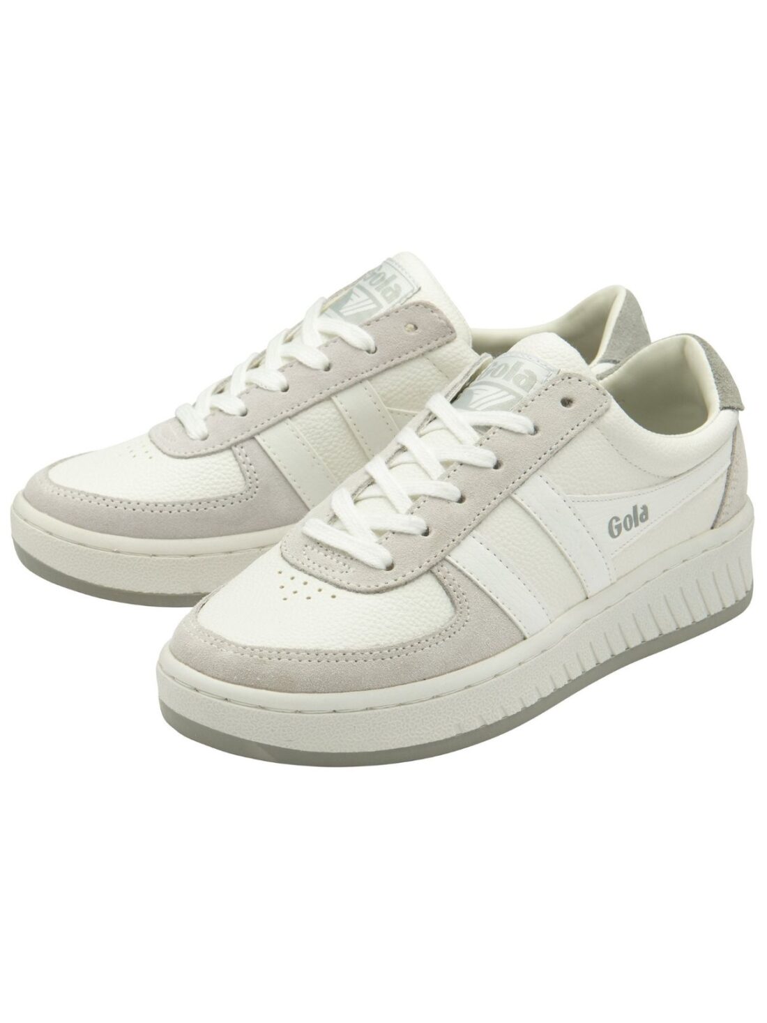 gola grandslam 88 sneaker in white/lt grey