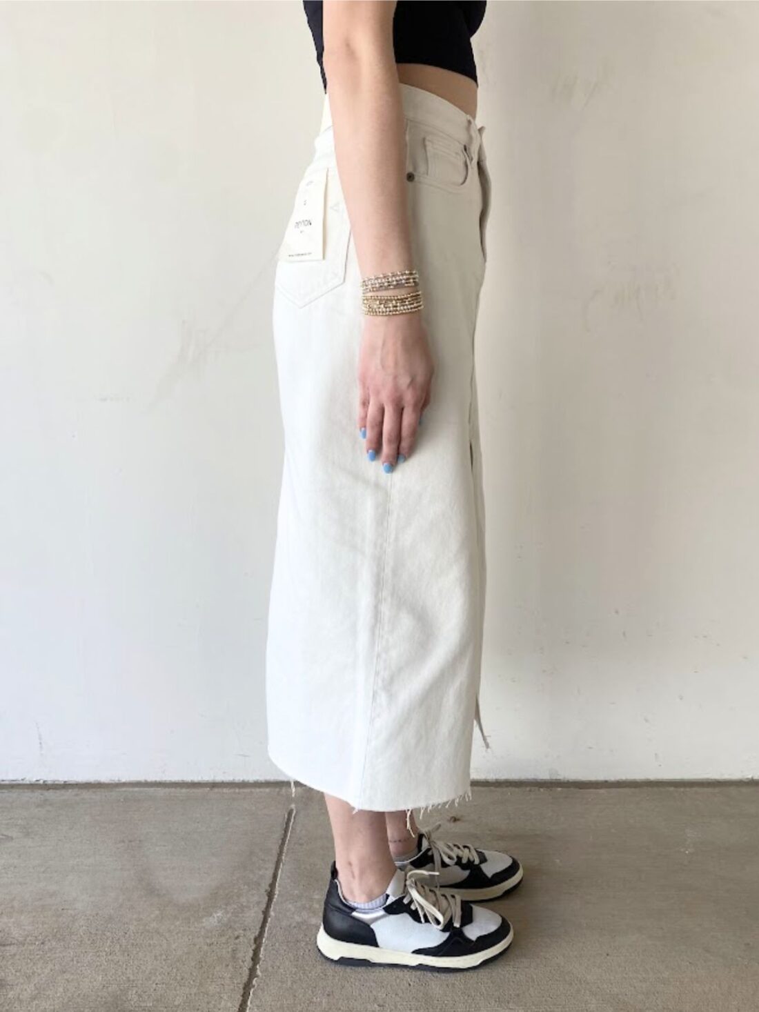 hidden peyton midi skirt in seasalt