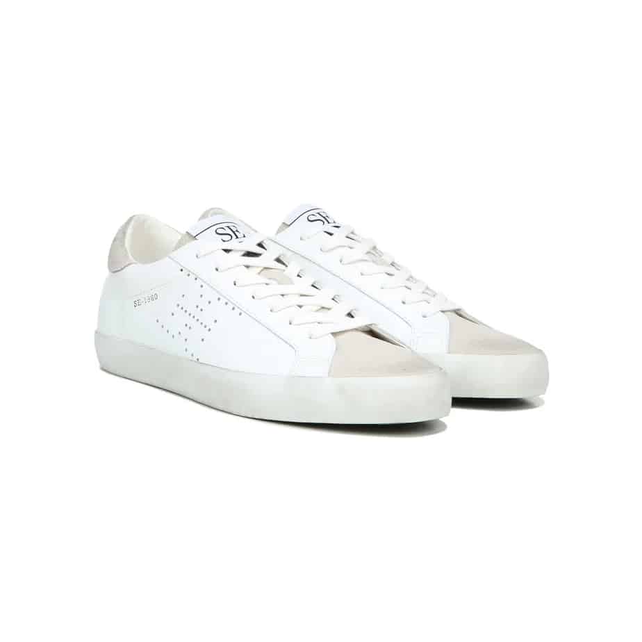 Sam Edelman Aubrie Sneaker in White/Lt Grey | Cotton Island Women's ...