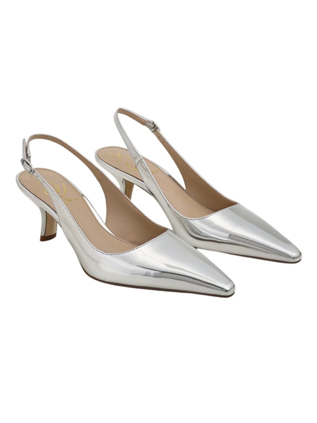 sam edelman bianka slingback in silver patent