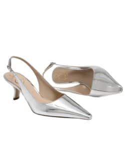 sam edelman bianka slingback in silver patent