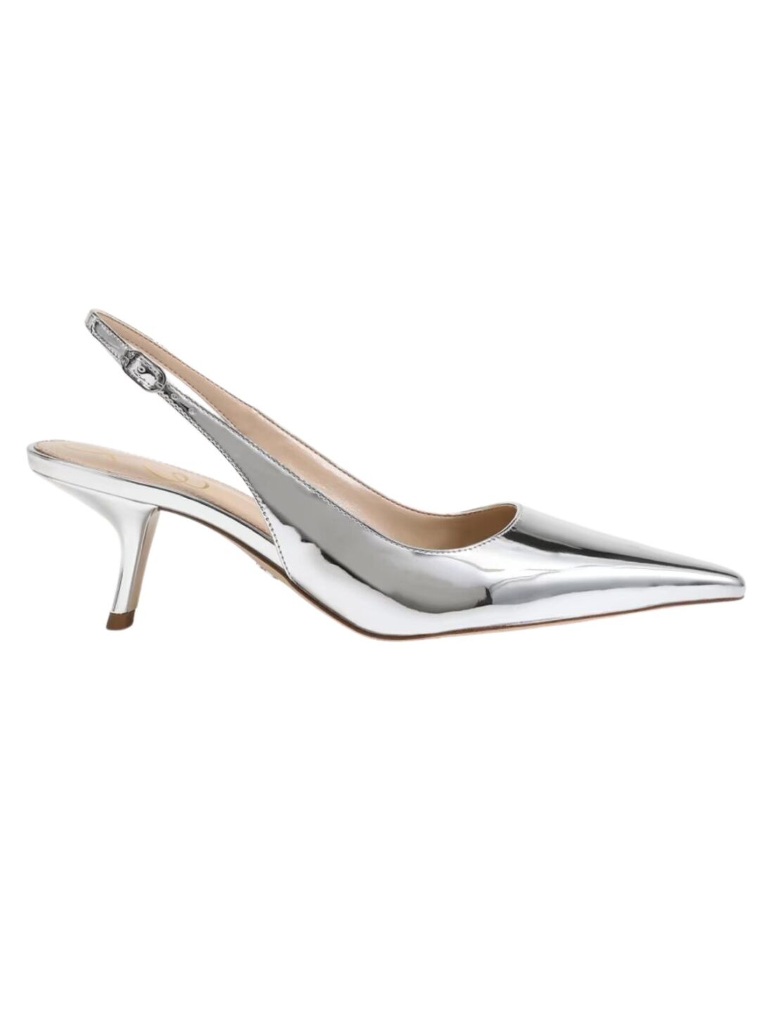 sam edelman bianka slingback in silver patent