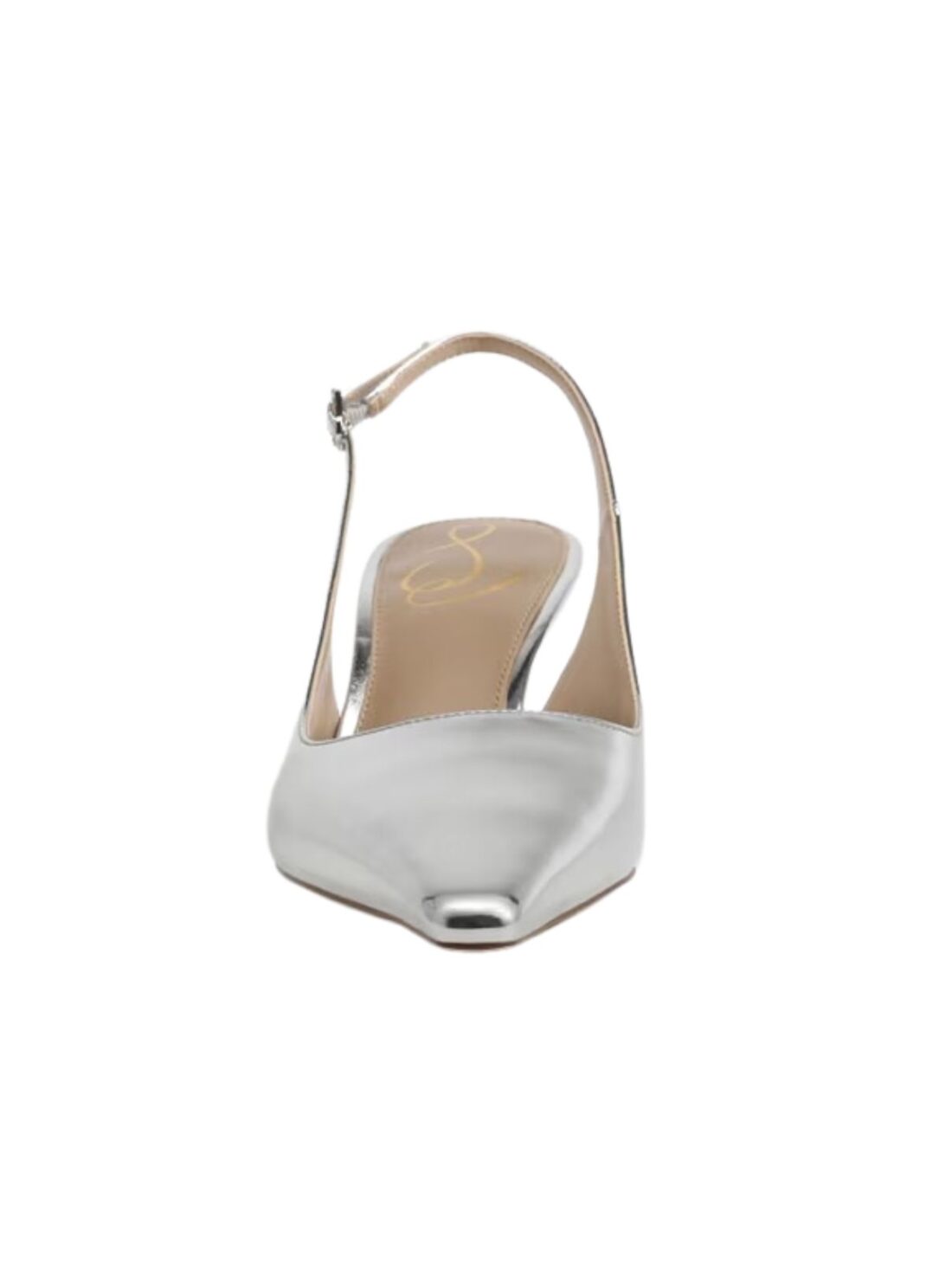 sam edelman bianka slingback in silver patent