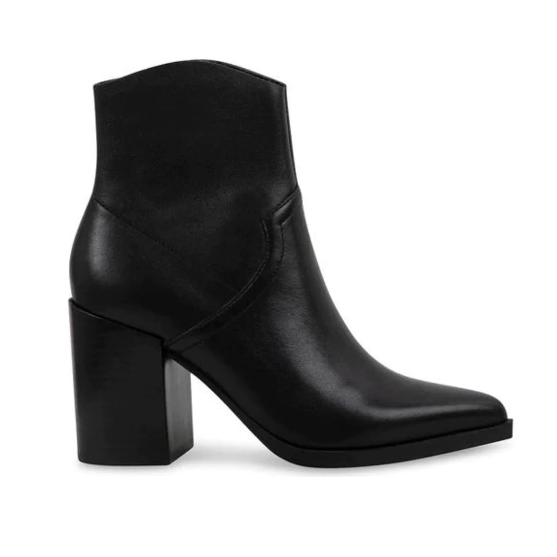 Steve Madden Cate Boots in Black Leather | Cotton Island Women's ...