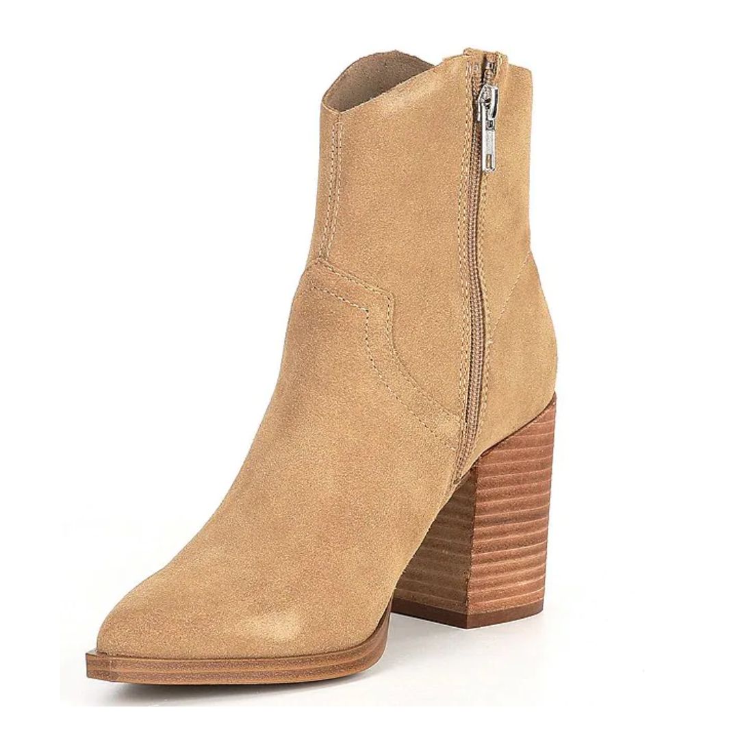 Steve Madden Cate Western Boots in Sand Suede Leather | Cotton Island ...