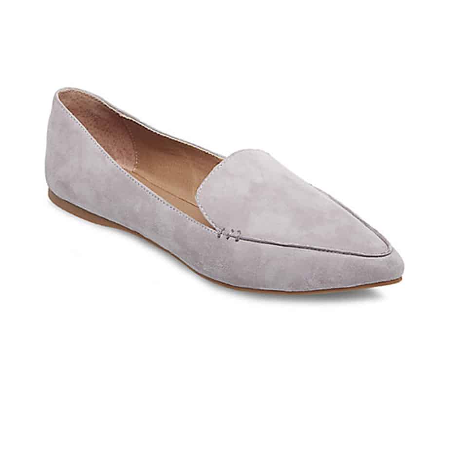 Steve Madden Feather Loafer in Grey | Cotton Island Women's Clothing ...