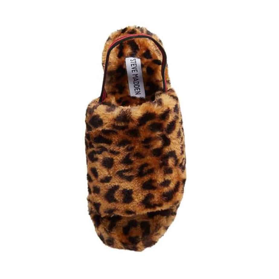 steve madden leopard flip flops