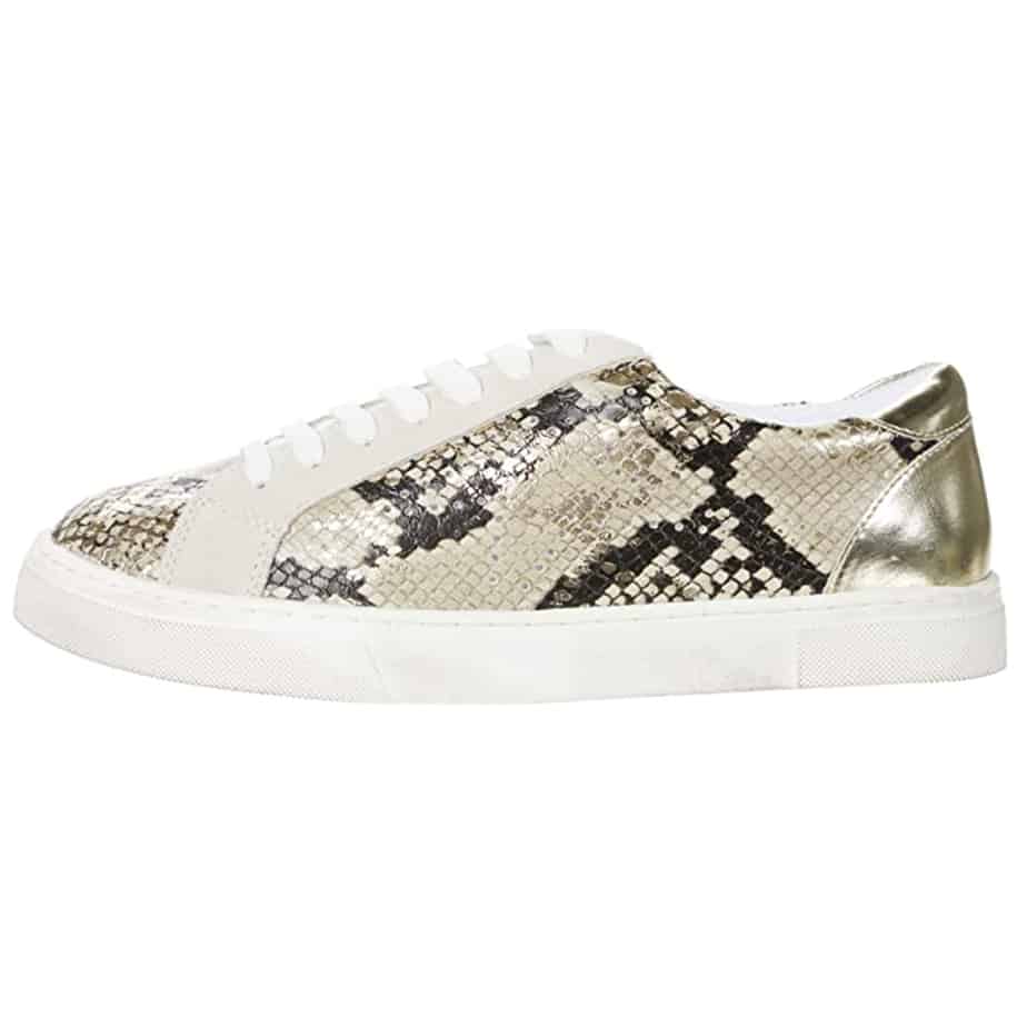 Steve Madden Rezume Sneaker in Gold Snake | Cotton Island Women's ...