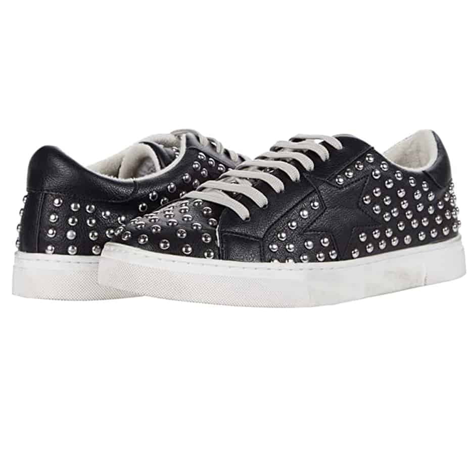 Steve Madden Riled Studded Sneaker in Black | Cotton Island Women's ...