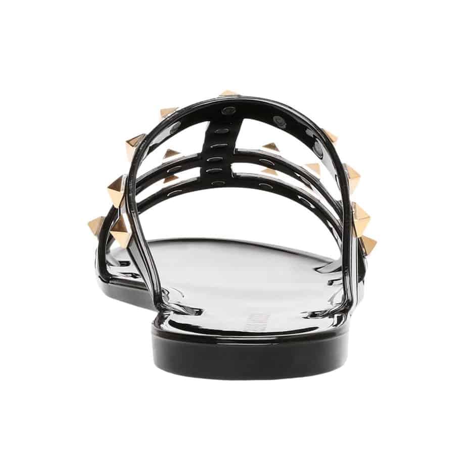 steve madden black jelly sandals