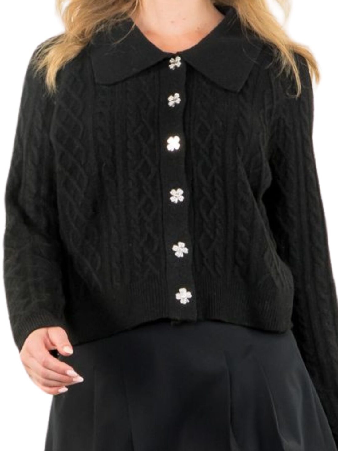 thml cardi in black