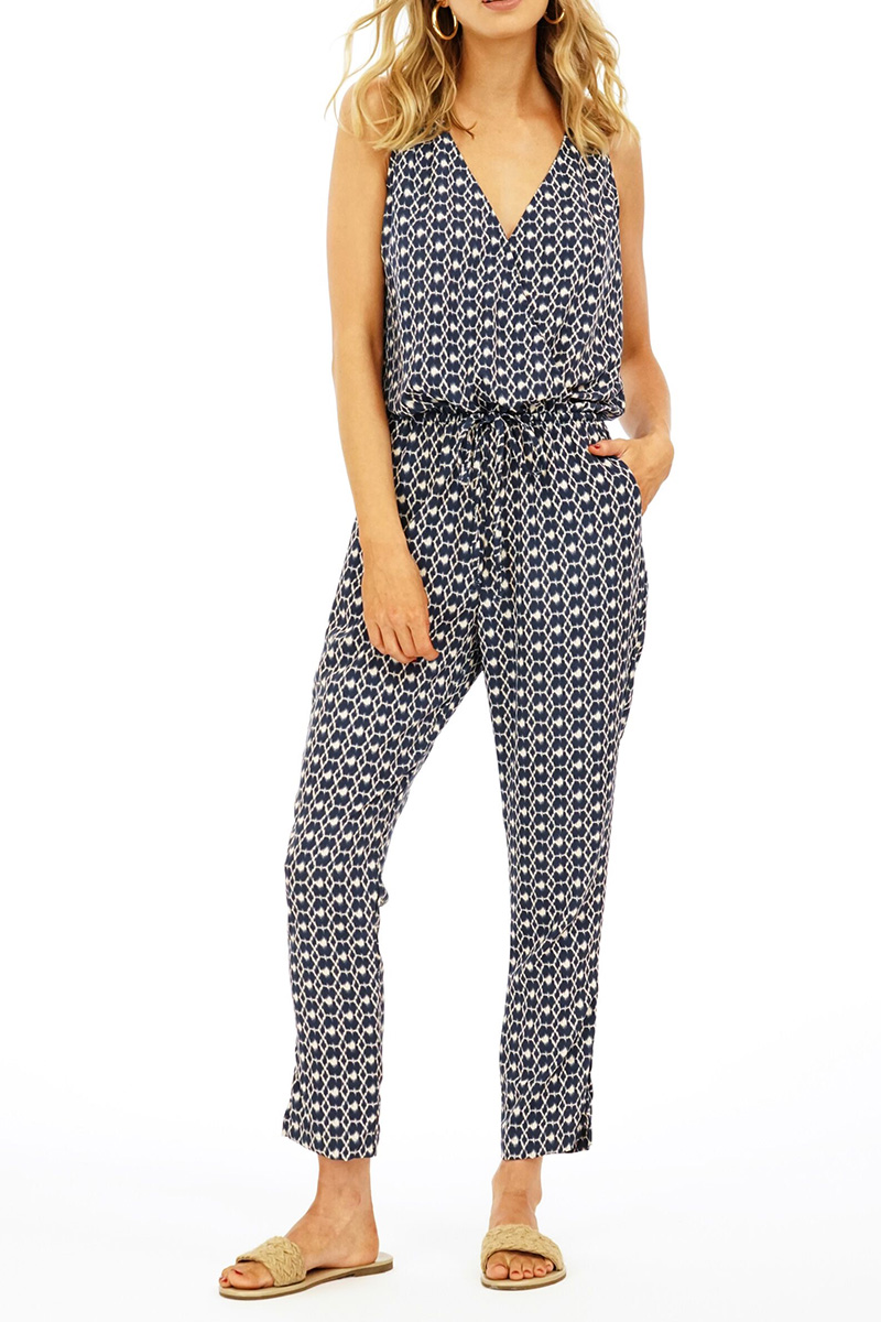 Veronica M Woven Jumpsuit in Lindley | Cotton Island Women's Clothing ...