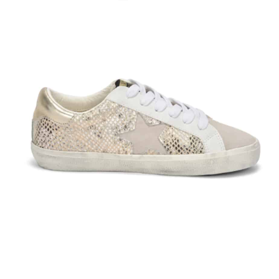 Vintage Havana Kate Sneaker in Gold Snake | Cotton Island Women's ...