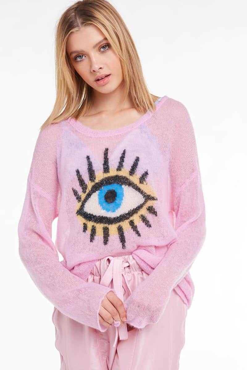 Wildfox I See You Genisis Sweater in Crepe • Cotton Island Women's ...