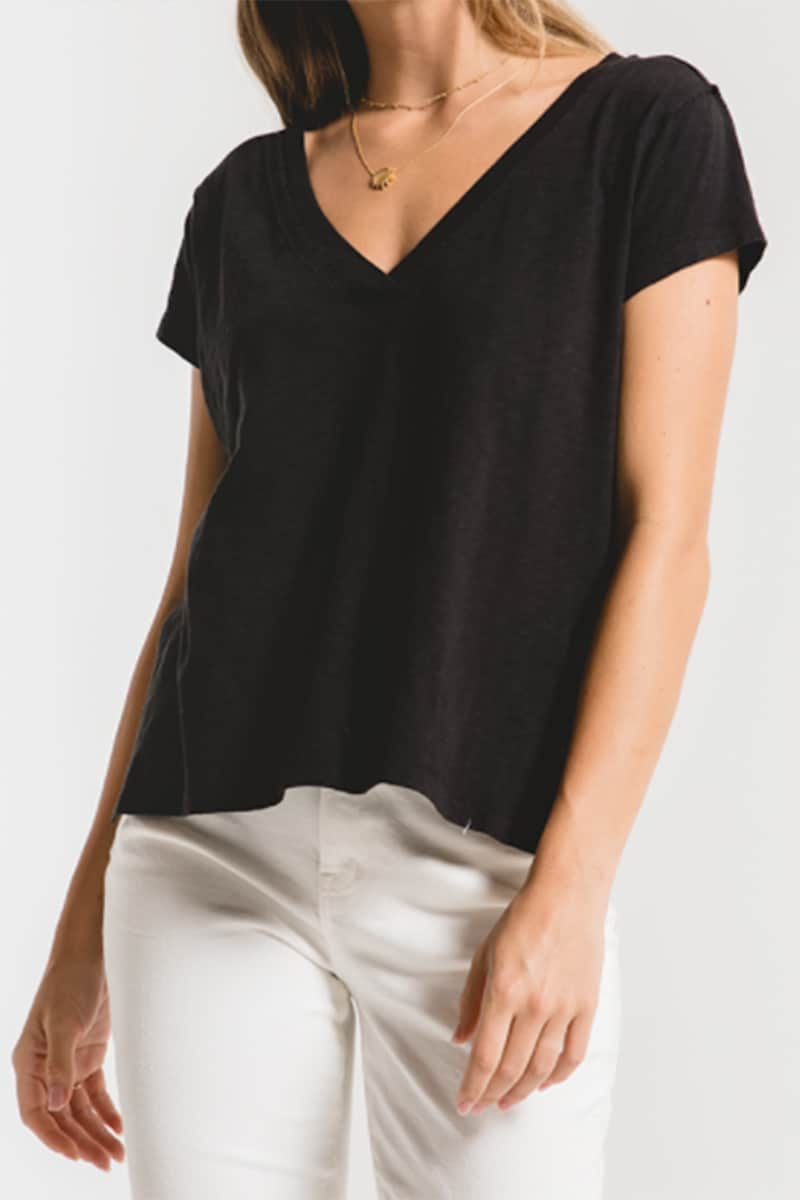 organic cotton vneck tshirt