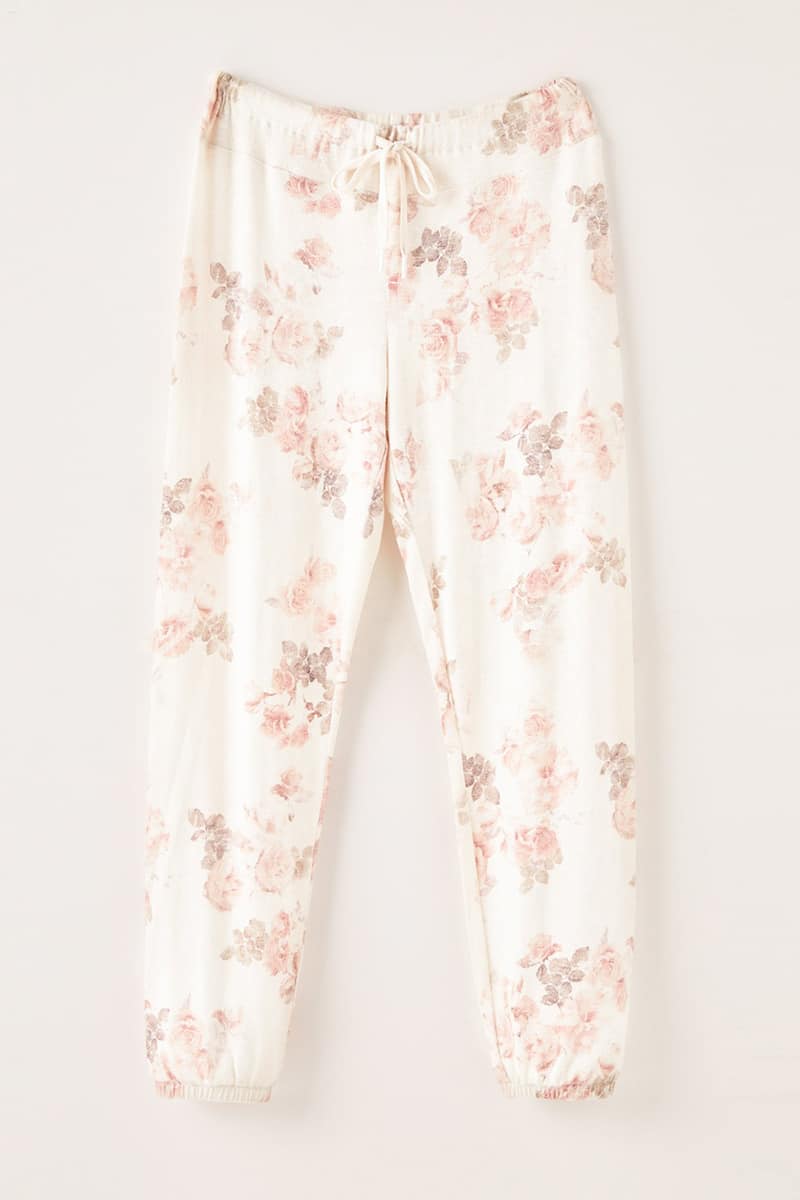 Z Supply Ava Floral Jogger in Bone | Cotton Island Women's Clothing ...