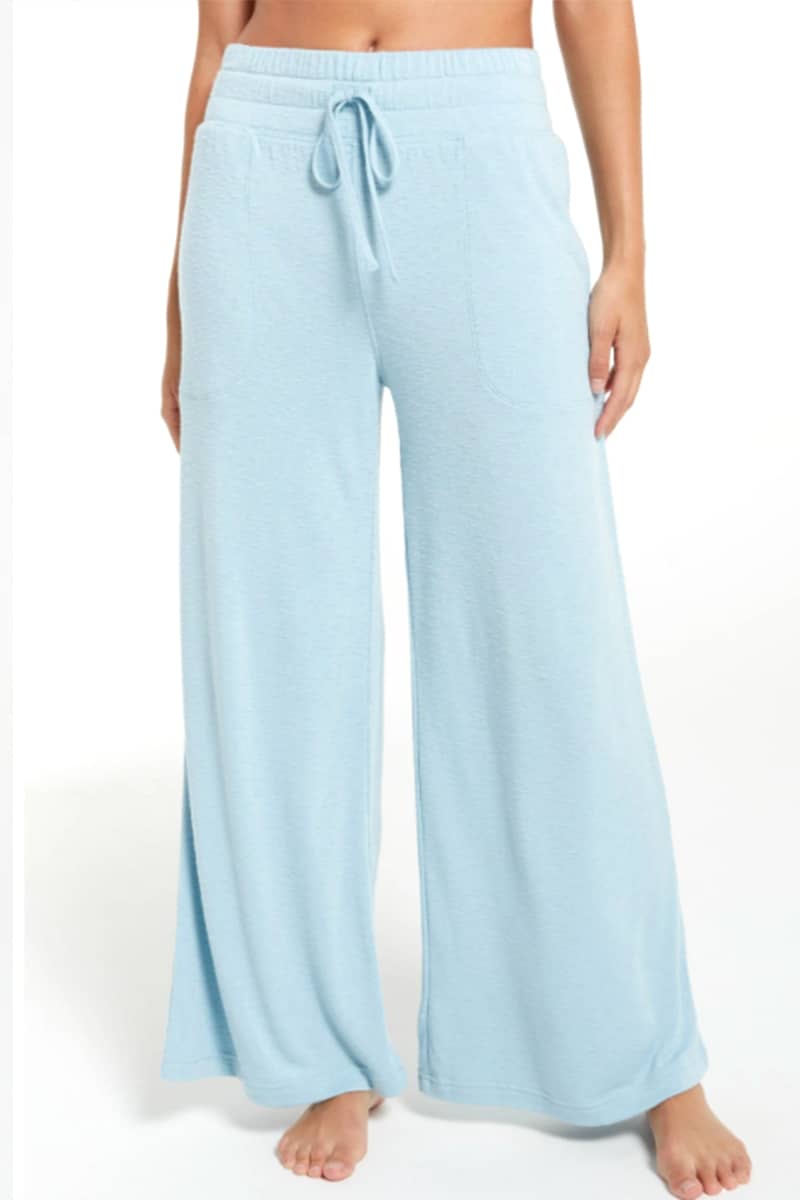 Z Supply Kim Terry Slub Pant in Agave Blue | Cotton Island Women's ...