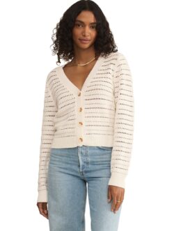 z supply romance cardigan in sea salt