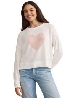 z supply sienna heart sweater