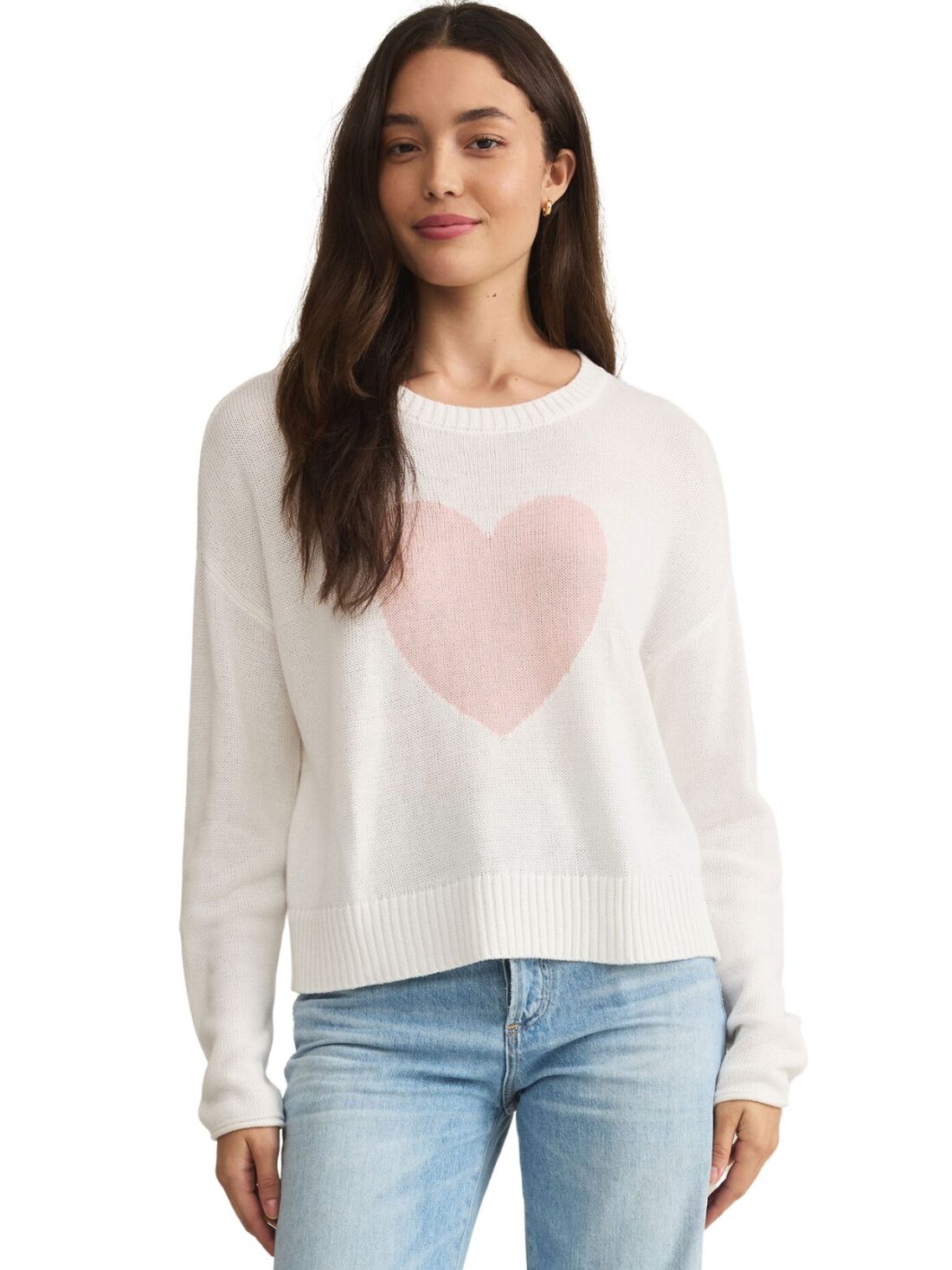 z supply sienna heart sweater