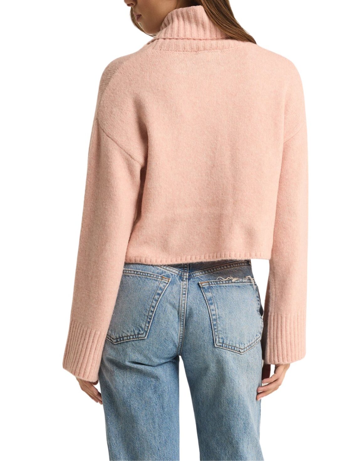 z supply ursa sweater in cashmere pink